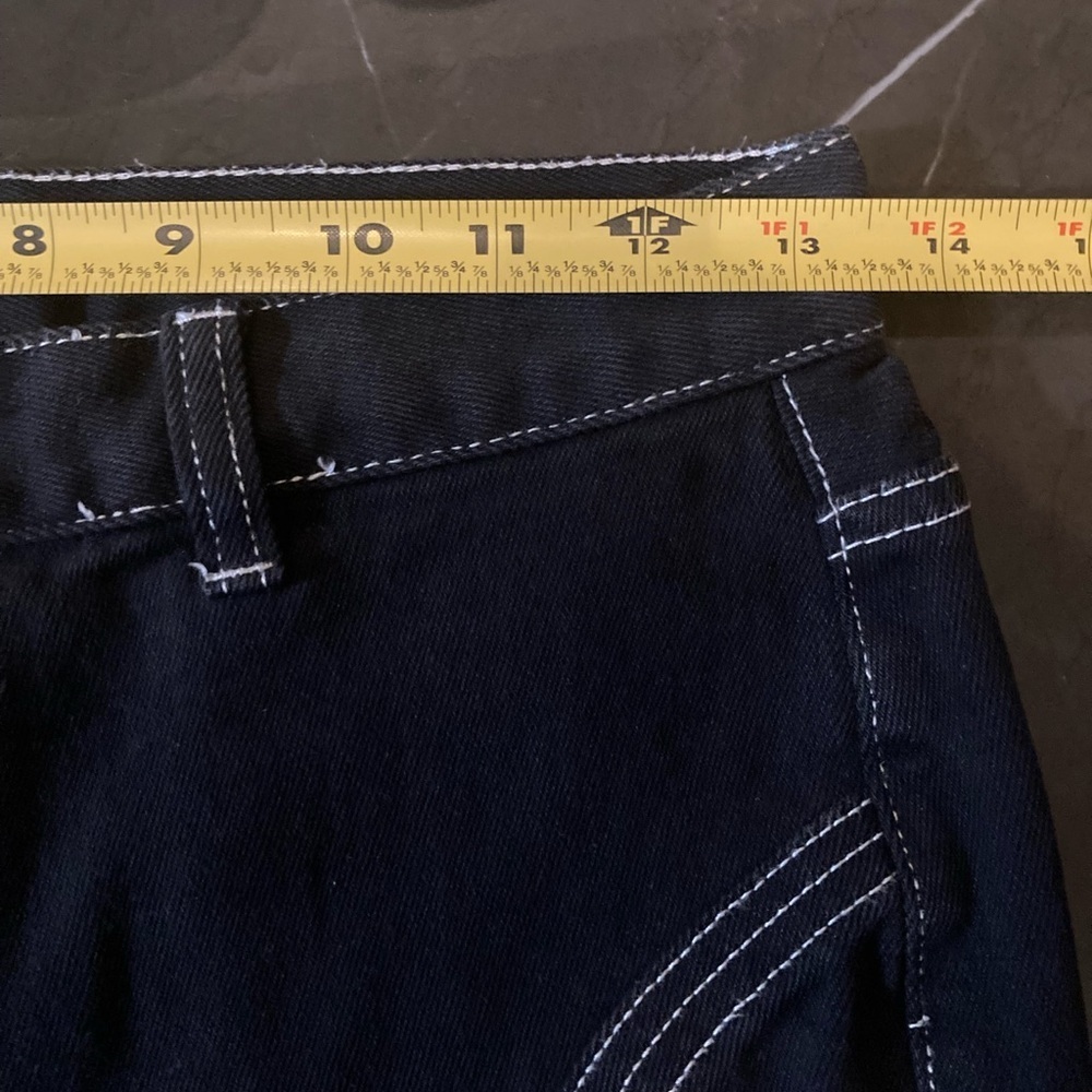 Y2K PacSun Women’s Black High Rise Flare Jeans Size 26 boho,Grunge,Whimsygoth, - Picture 12 of 15